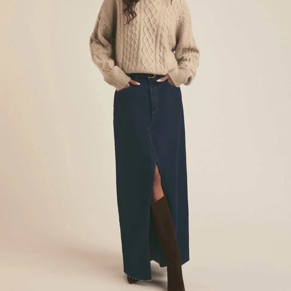 Favorite Daughter - The Sunny Maxi Skirt in Perth - Denim